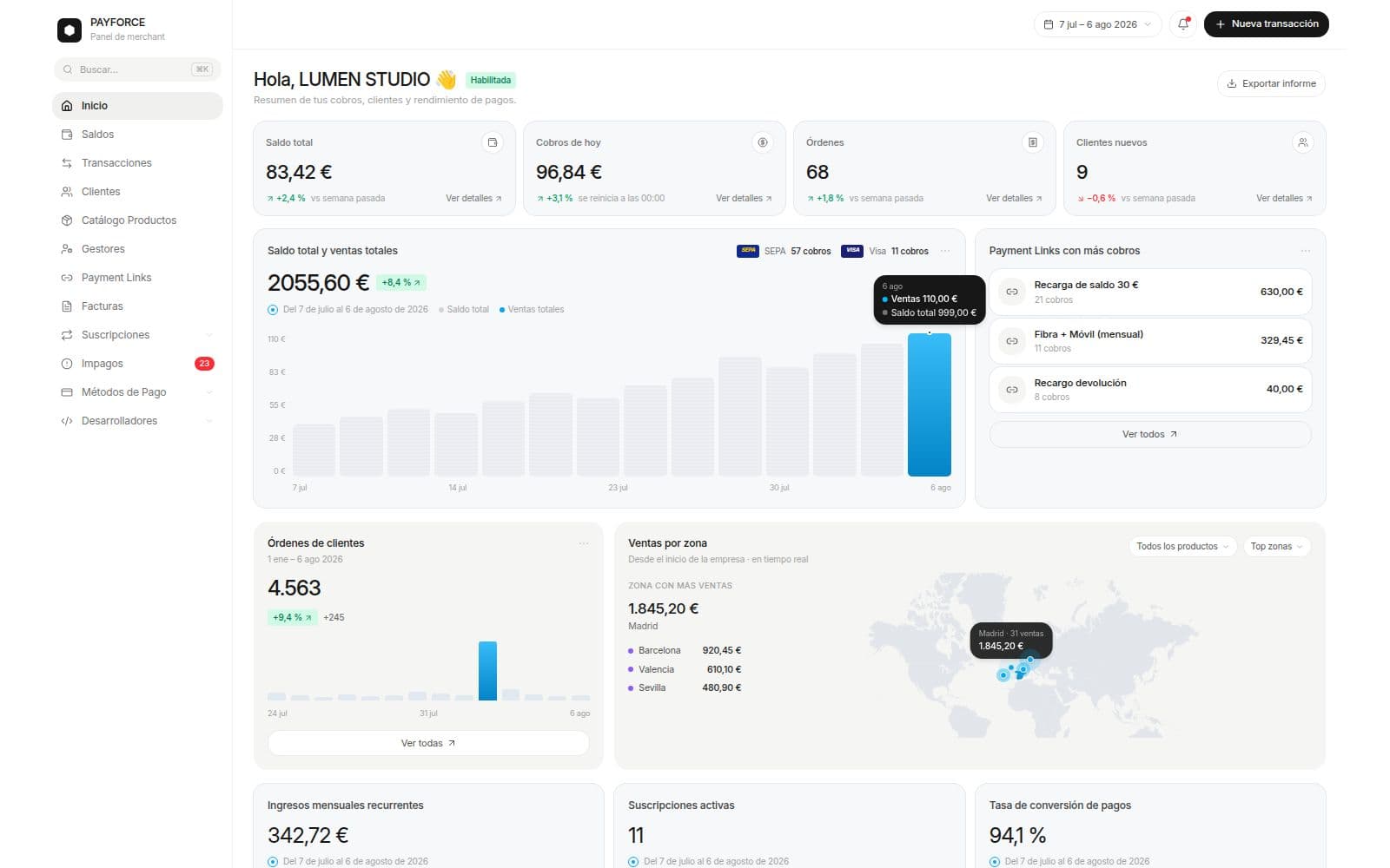 Integración PayForce con Bubble